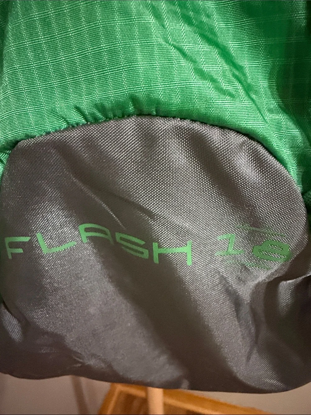 REI Bright Green flash 18 Daypack backpack with Gray Accents